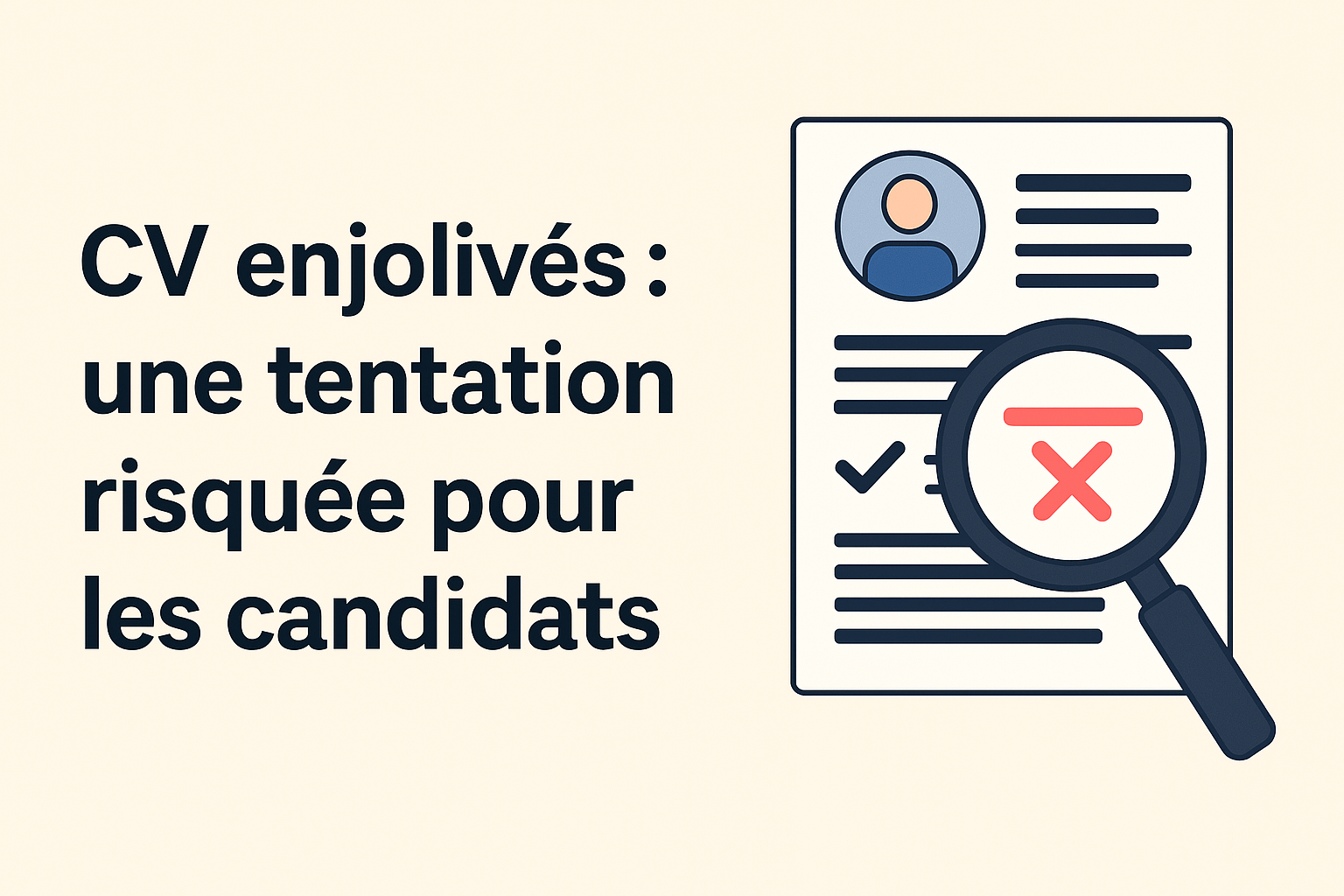 CV enjolivés : une tentation risquée pour les candidats