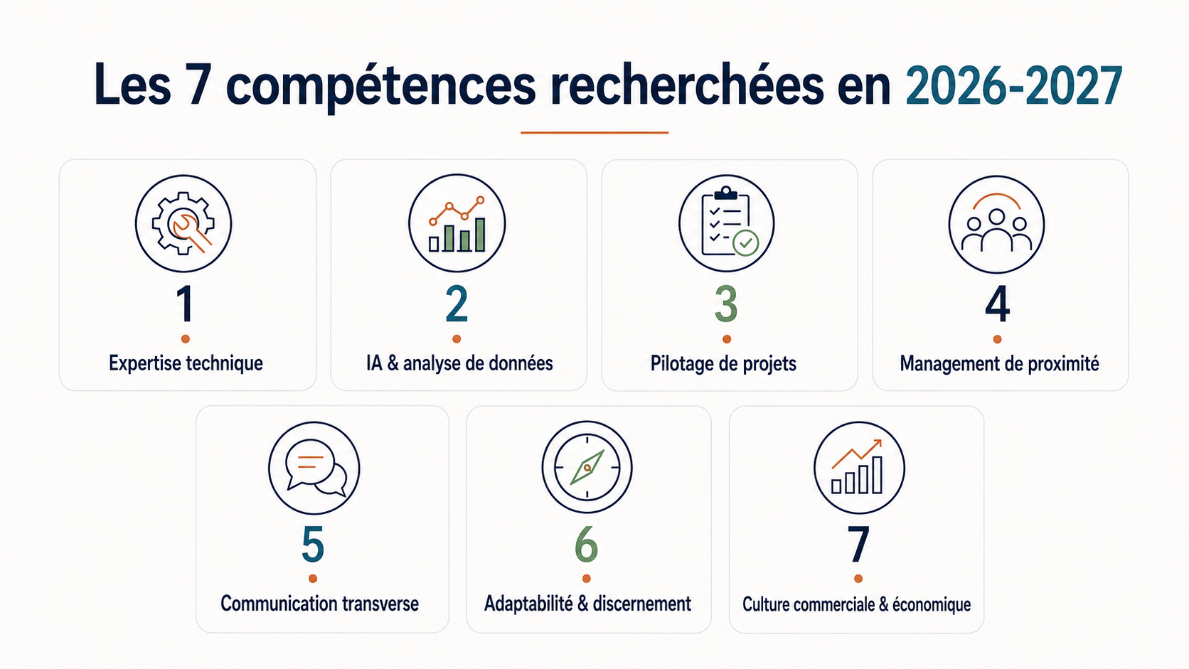 les 7 compétences recherchées